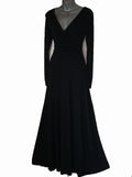 BLACK LONG FULL LENGTH MAXI EVENING PARTY COCKTAIL DRESS